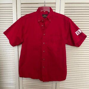 Trading Places TLC TV Show Red Button Up Shirt Mens M Life Unscripted